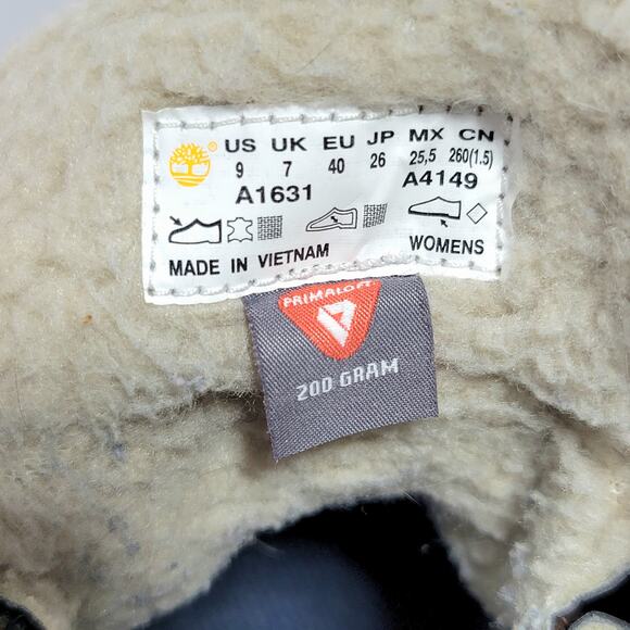 TIMBERLAND Mt Hayes Womens Brown Waterproof Leather Chukka Boots Sz 9 Navy Blue - Picture 10 of 12